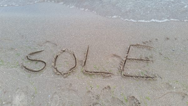 sole written in sand