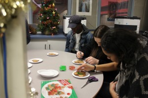 decorating the gingerbread people