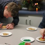 decorating the gingerbread people