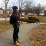 taking photos