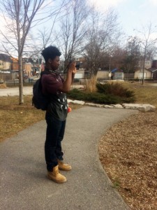 taking photos