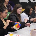 painting birdhouses