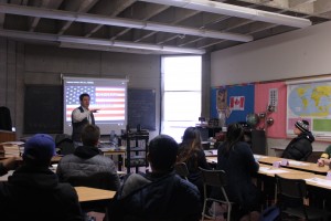 dan instructing the class