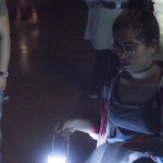 students in lantern light
