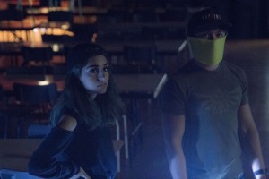 students in lantern light